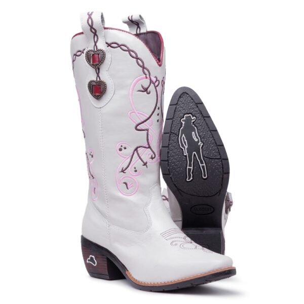 Bota Feminina Western Texana em Couro Impacto Country a Marca do Cowboy