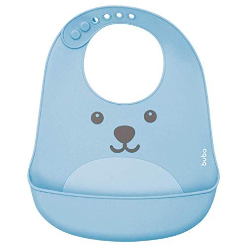 Babador De Silicone Com Pega Migalhas Gumy Bebê Unissex, Azul (Blue), Único, Buba – Azul