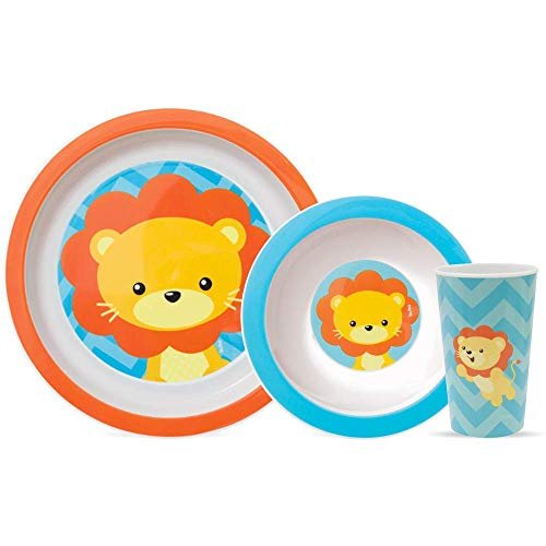 Buba Kit Refeição Animal Fun – Leão Multicolorido