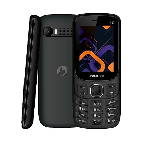 Celular Positvo P41, Tela 2.4”, 4G, 48MB RAM, Rádio FM, Dual SIM – Preto