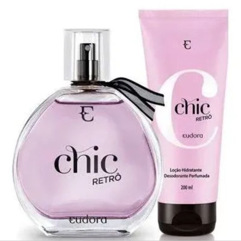 Combo Chic Retrô Desodorante Colônia 95ml + Loção Hidratante Desodorante Corporal 200ml