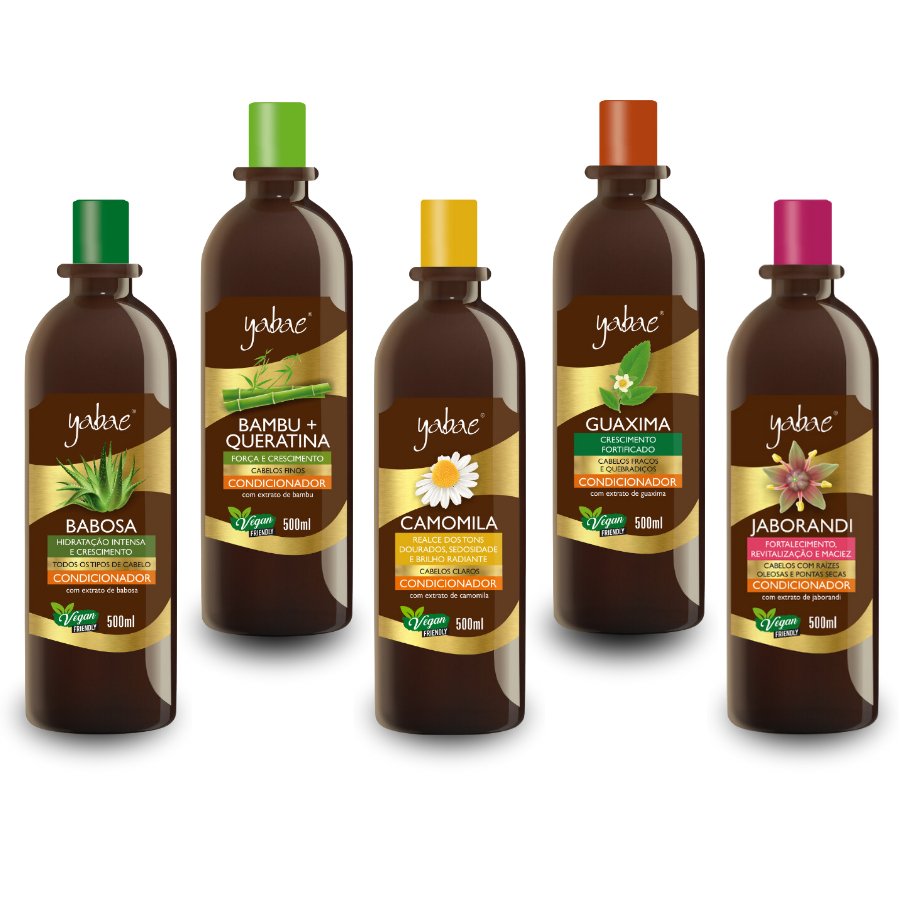 Condicionador Camomila, Babosa, Bambu, Guaxima  e Jaborandi 500ml – Yabae