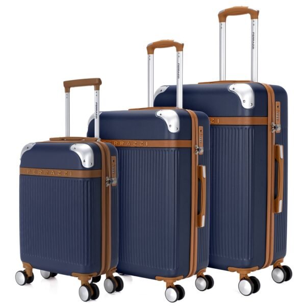 Conjunto de 3 Malas De Viagem P-M-G Rígidas Reforçadas em Abs 4 Rodinhas 360º