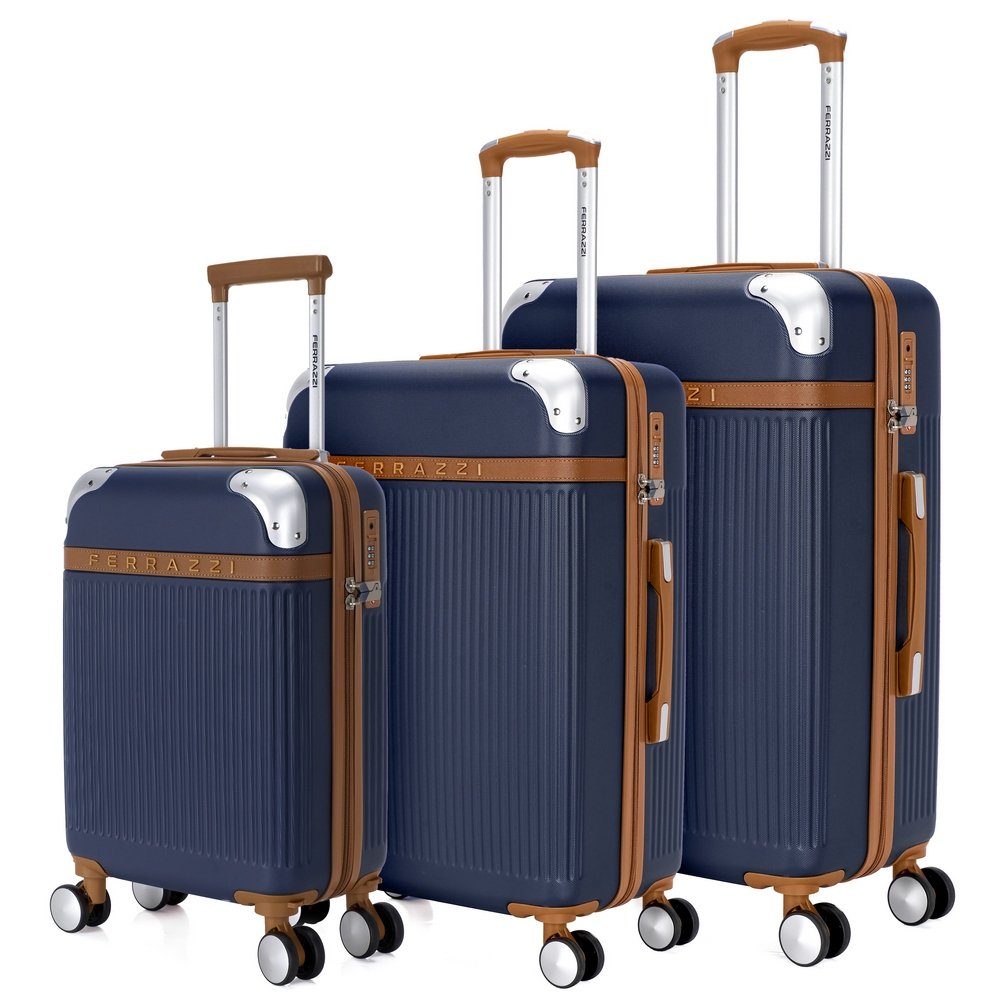 Conjunto de 3 Malas De Viagem P-M-G Rígidas Reforçadas em Abs 4 Rodinhas 360º