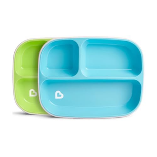 Conjunto de Pratos, Munchkin, Azul/Verde