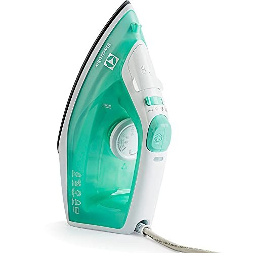 Ferro de Passar Seco e Vapor Electrolux Base Antiaderente Ceramica Vapor Vertical Extra Anti Gotejamento 1500W Cabo 1,65m Verde SIE70 220V