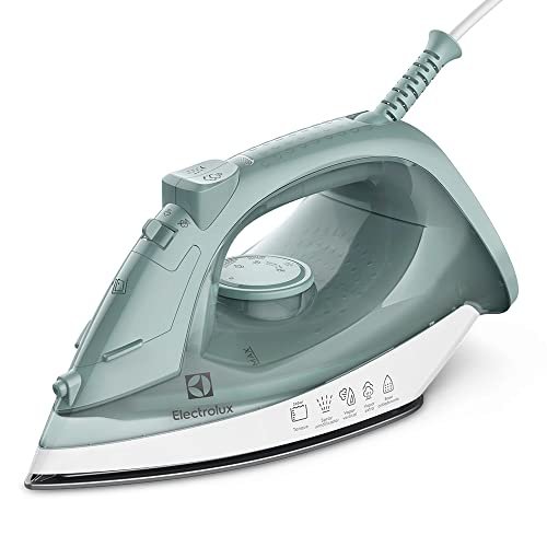 Ferro de Passar Seco e Vapor Electrolux Base Antiaderente Vapor Vertical Extra 1200W Cabo 1,35m VERDE ESI11 127V