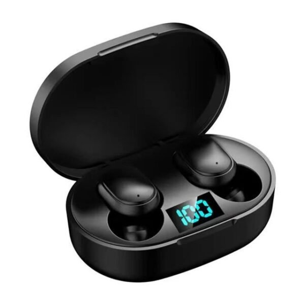 Fone de ouvido E6S bluetooth com tela sem fio recarregável portátil