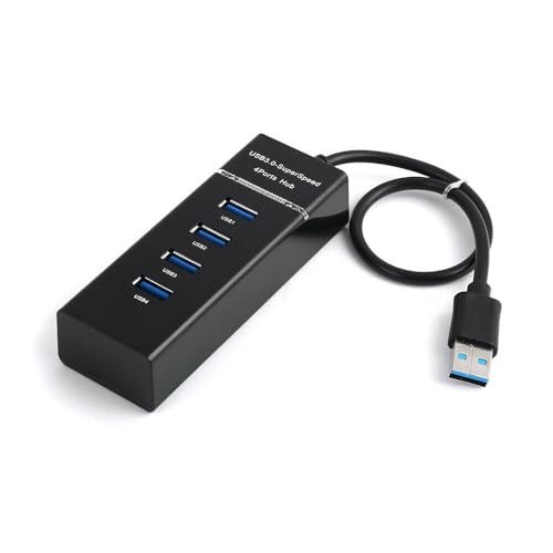Hub Expansor USB 3.0 com 4 Portas e Super LED – Transferência Rápida até 5Gbps para Notebook, Teclado, Mouse, HD, Pen Drive e Impressora (Cores Sortidas)
