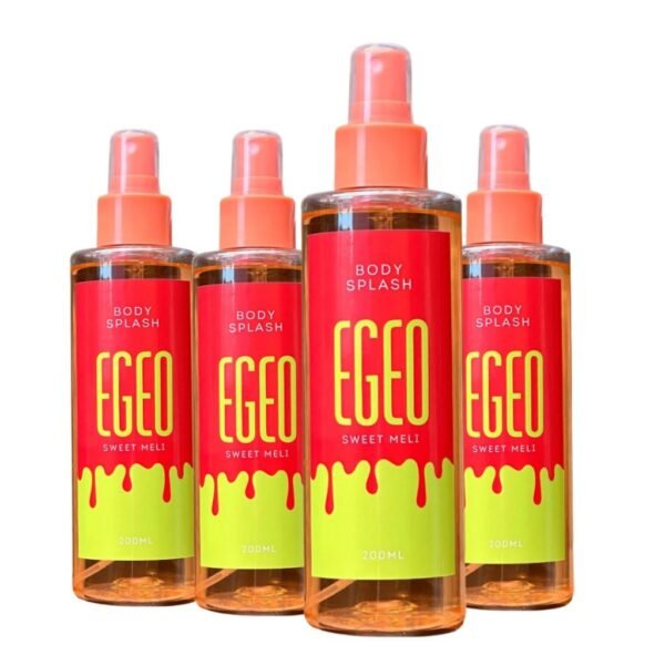Kit 4 Body Splash Feminino Melancia Egeo Sweet Meli - 200ml cada