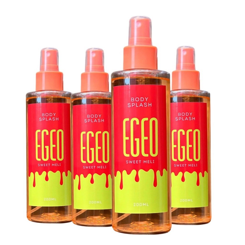 Kit 4 Body Splash Feminino Melancia Egeo Sweet Meli – 200ml