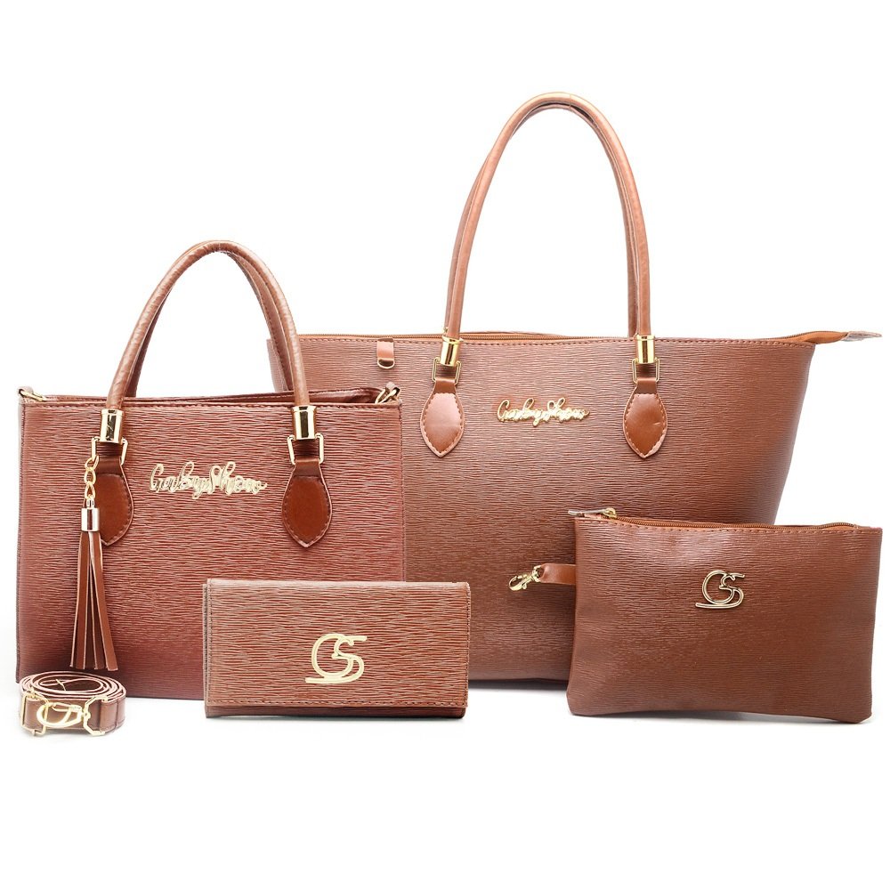 Kit 4 Bolsas Anjik, bolsas Elegantes, Kit completo Bolsa Anjik Média+Carteira+Sacola Anjik+Necessaire Gaby Show