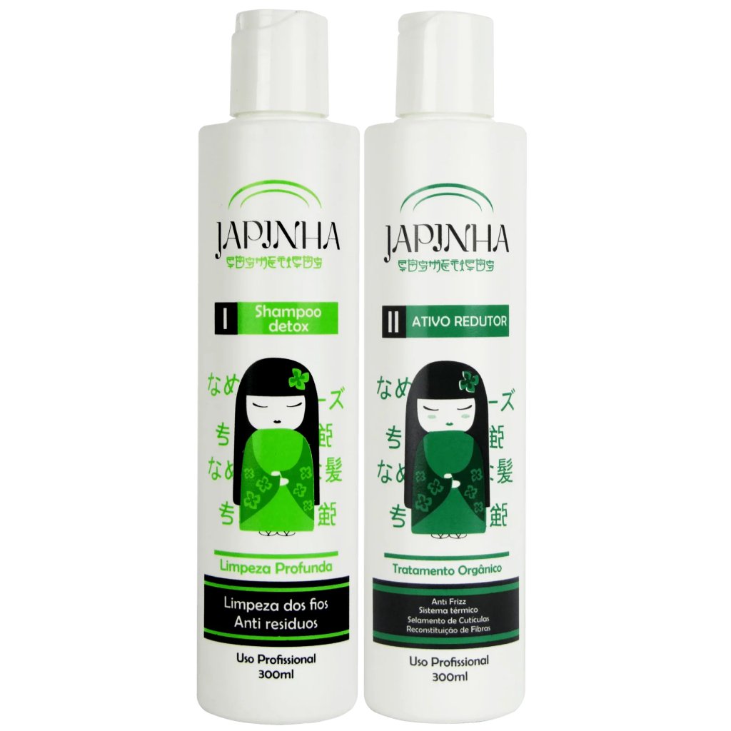 Kit Ativo Redutor Orgânico + Shampoo Detox Japinha 300ml