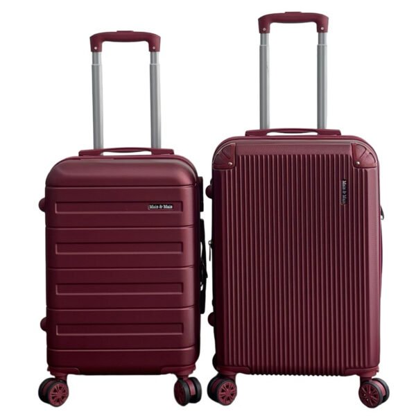 Kit Conjunto 2 peças Mala de Bordo/Viagem,Cadeado,Rodina Removível 360Grau,