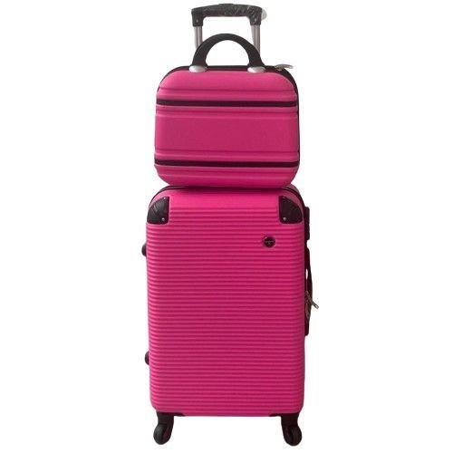 Kit De Mala De Bordo + Frasqueira, Alto Qualidade, Rodinhas 360′, Cadeado, ABS