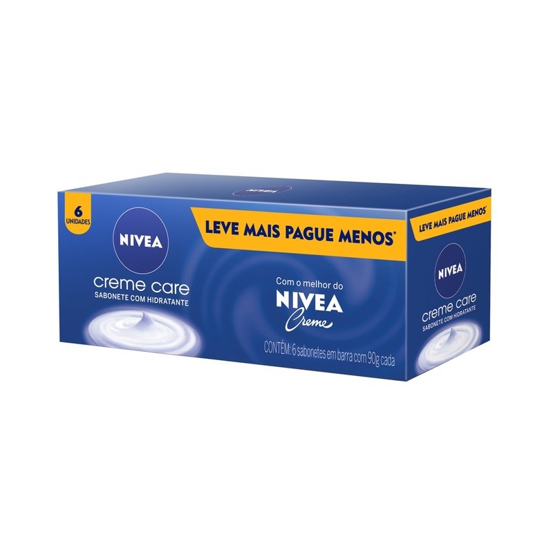 Kit Sabonete em Barra Creme Care 90g (6 unidades) NIVEA