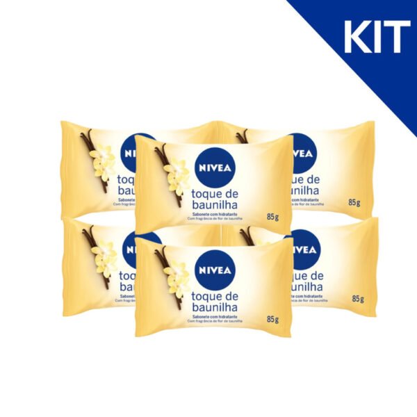 KIT NIVEA Sabonete em Barra Toque de Baunilha 85g - 6 Unidades