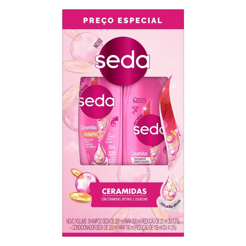 Kit Seda Ceramidas Shampoo 300ml + Condicionador 190ml
