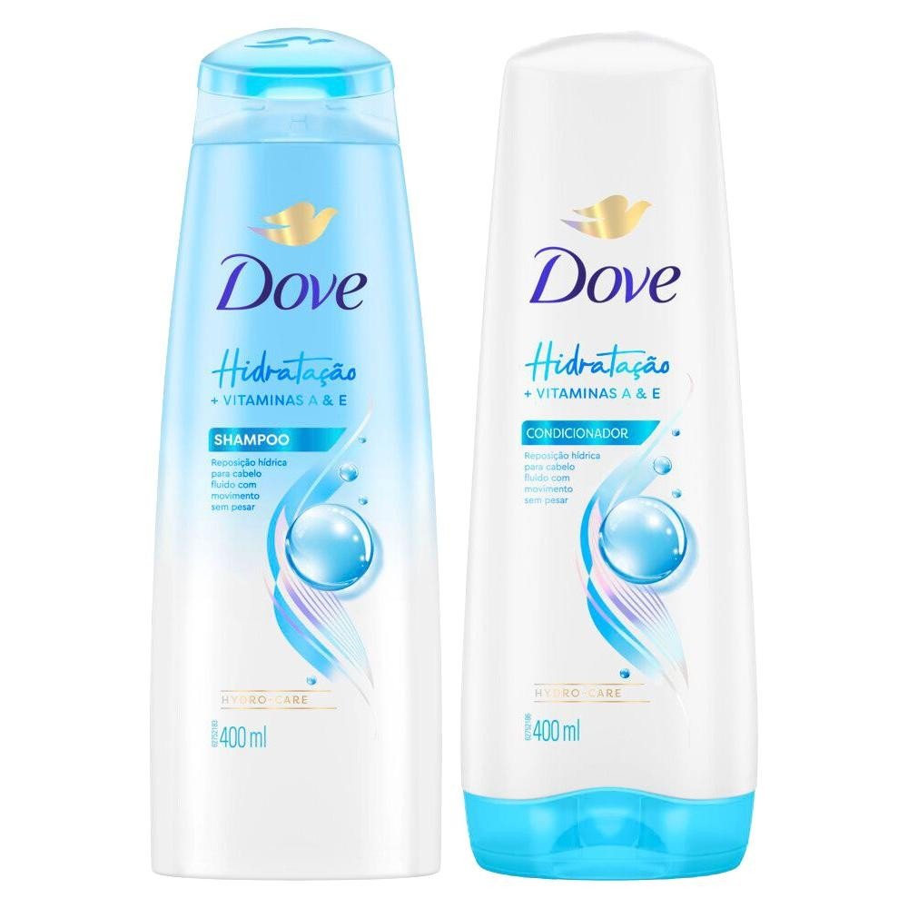 Kit Shampoo 400 ml + Condicionador Dove Nutritive Solutions Hidratação Intensa 400 ml