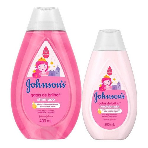 Kit Shampoo 400ml E Condicionador Gotas De Brilho 200ml