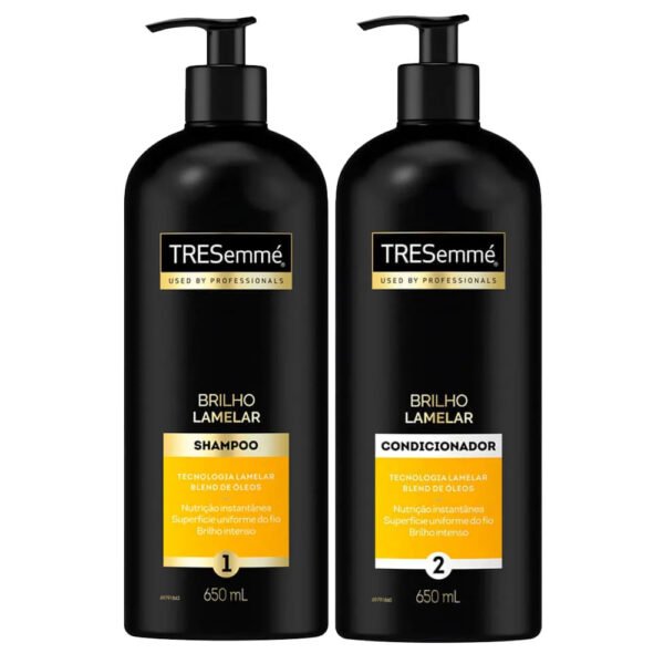 Kit Shampoo + Condicionador Tresemmé Brilho Lamelar 650ml