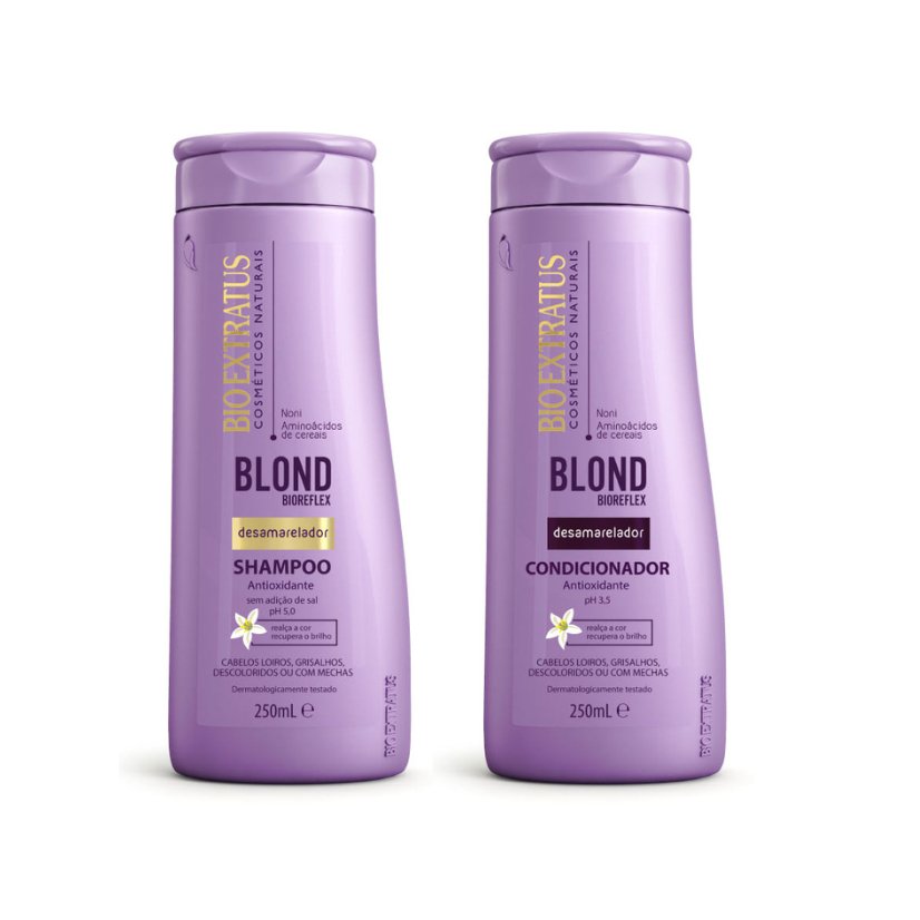 Kit Shampoo e Condicionador Blond Bioreflex Bio Extratus – 250mL