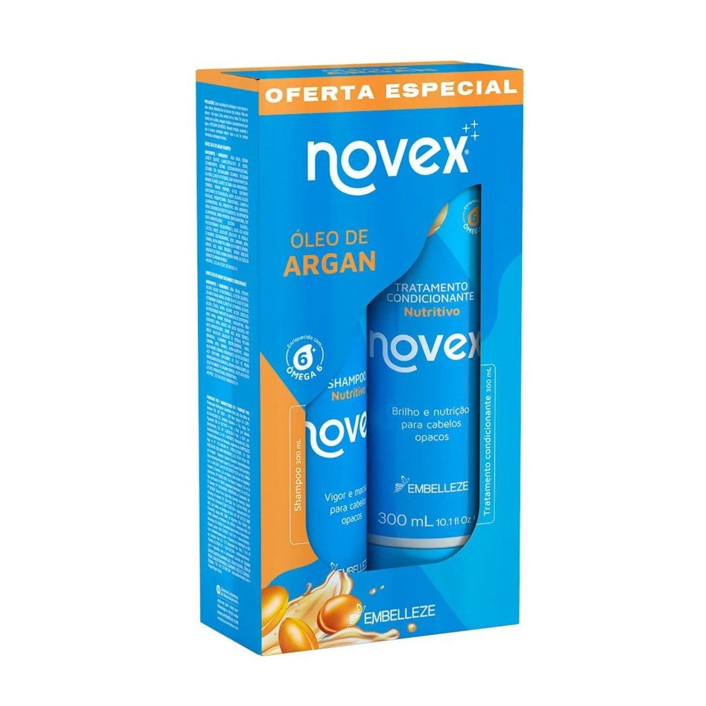 Kit Shampoo E Condicionador Novex Oleo Argan 300ml