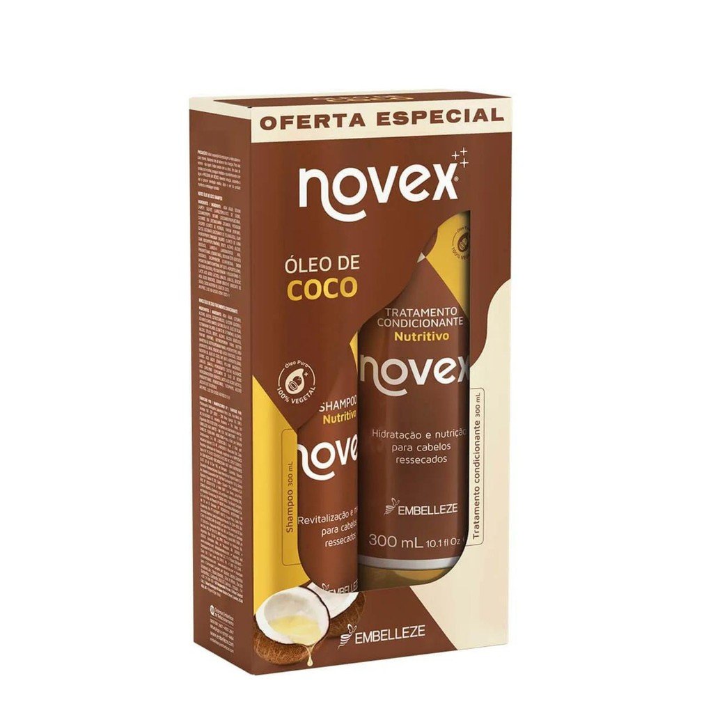 Kit Shampoo E Condicionador Novex Oleo De Coco 300ml