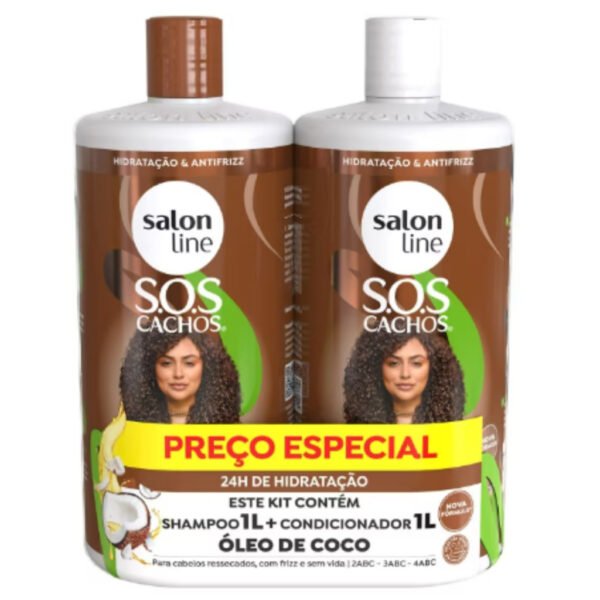 Kit Shampoo e Condicionador Salon Line Coco Profundo 1Litro