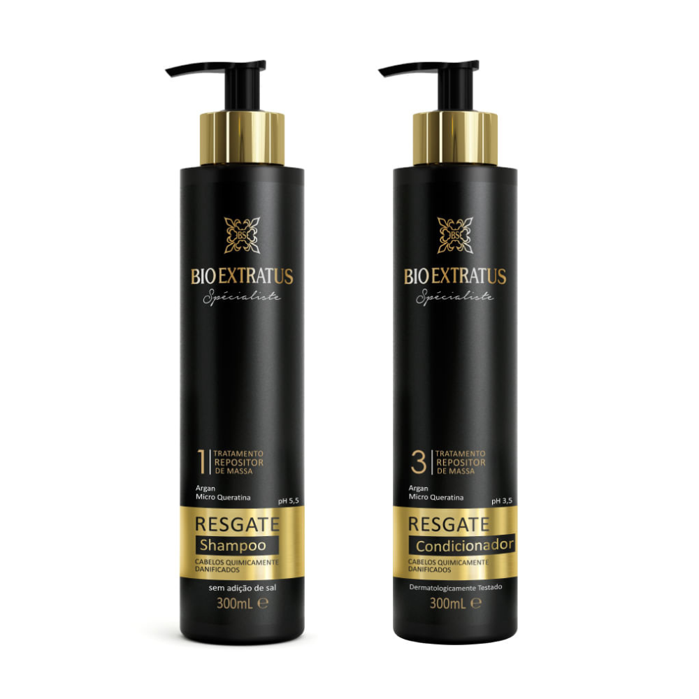 Kit Shampoo e Condicionador Spécialiste Resgate Bio Extratus – 300mL