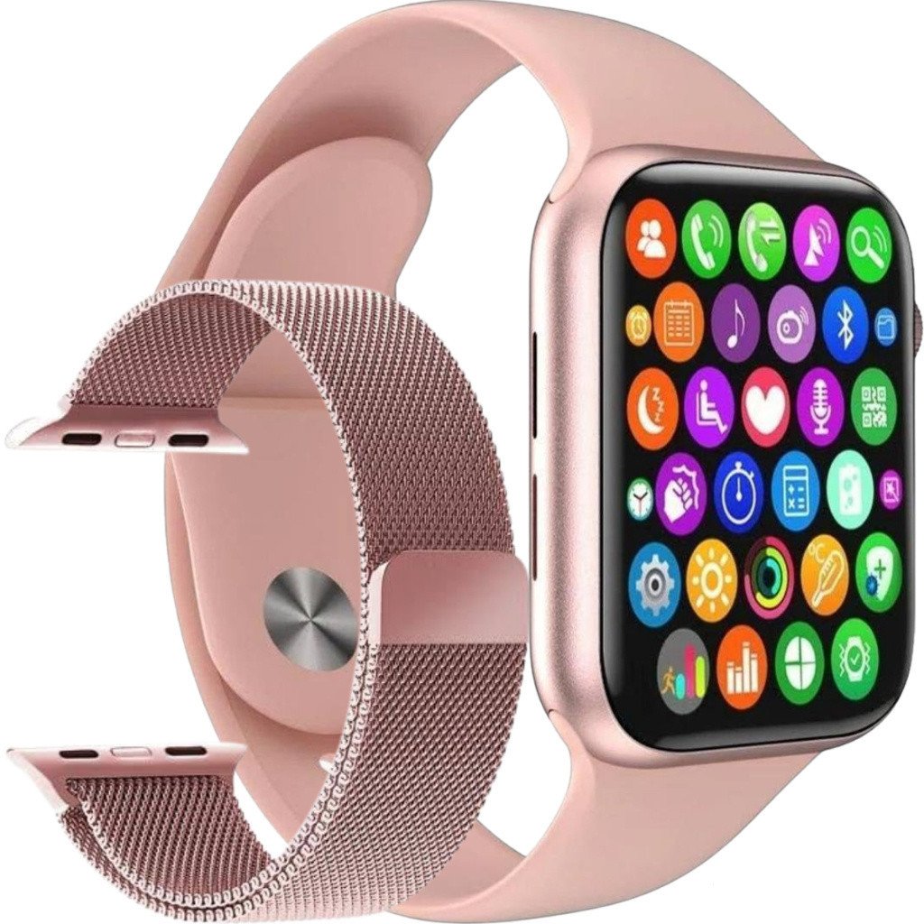 Lançamento Smart Watch com Tela Infinita e Duas Pulseiras Estilo e Tecnologia Masculino e Feminino