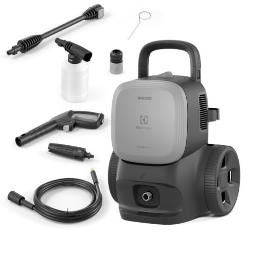 Lavadora de Alta Pressão Electrolux EWS1850 Cinza 1500W Potência com 1850PSI e Aplicador de Detergente PowerWash Lava Jato Lava Car 220V