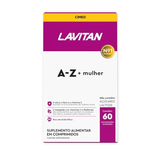 LAVITAN Suplemento Vitamínico – Mineral A-Z Para Mulher Rosa Lavitan 60 Cápsulas
