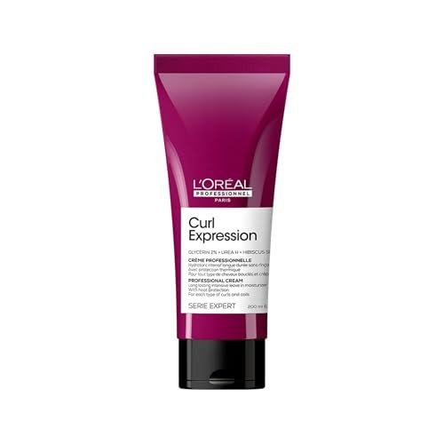 L’Oreal Professionnel Leave-In Creme Long Lasting Curl Expression, Para Cabelos Cacheados e Crespos, Fornece 2X Mais Hidratação, Sem Parabenos, 200ml – Loreal