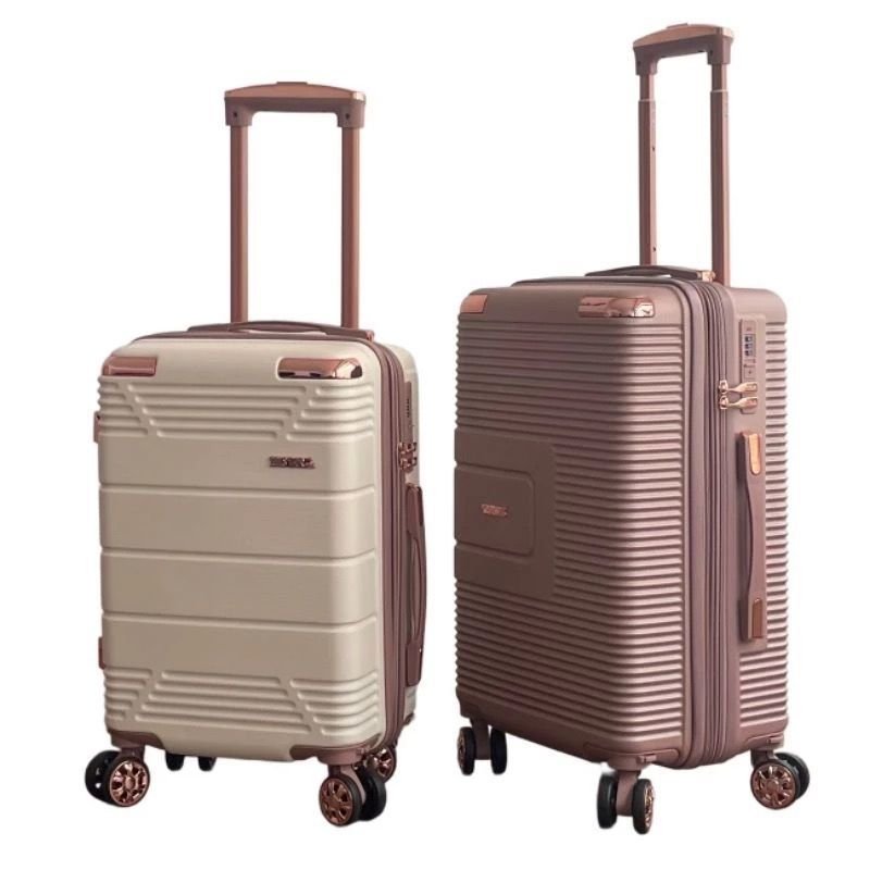 Mala De Bordo Linha Premium 10KG, Zíper Dupla, Rodinha Dupla 360°, Cadeado Embutido, Material Leve ABS
