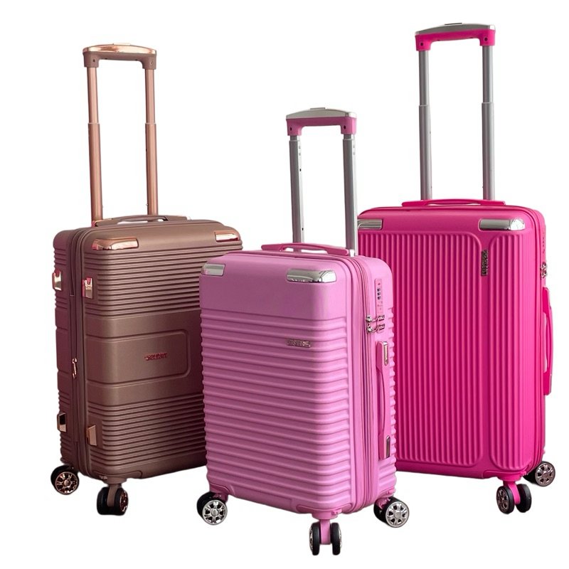 Mala de Bordo/Viagem 10KG, Zíper Dupla, Cadeado, Rodinha 360 Grau