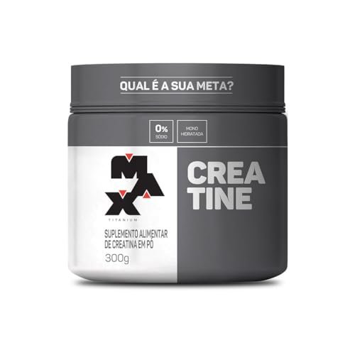 Max Titanium Creatina – Suplemento Alimentar de Creatina em Pó, 300g