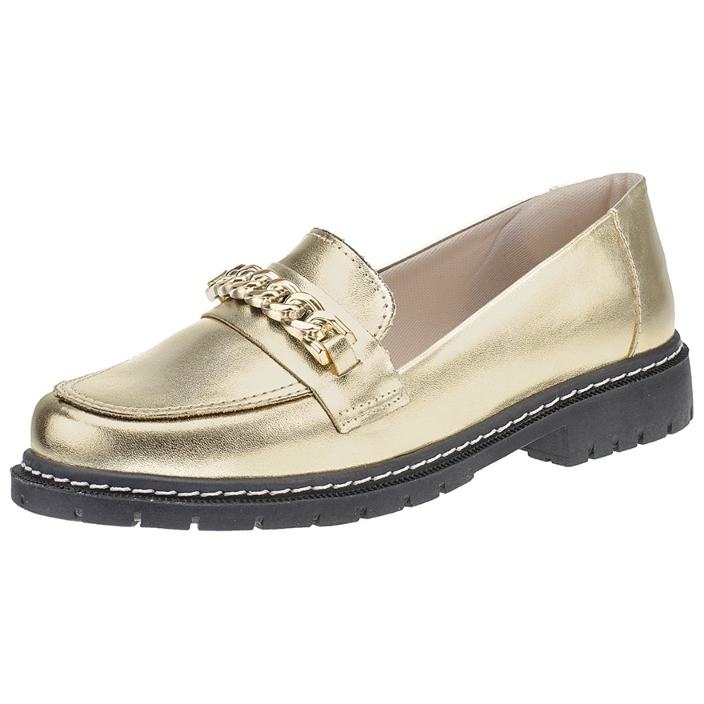 Mocassim Feminino Baixo Oxford Plataforma Blogueira