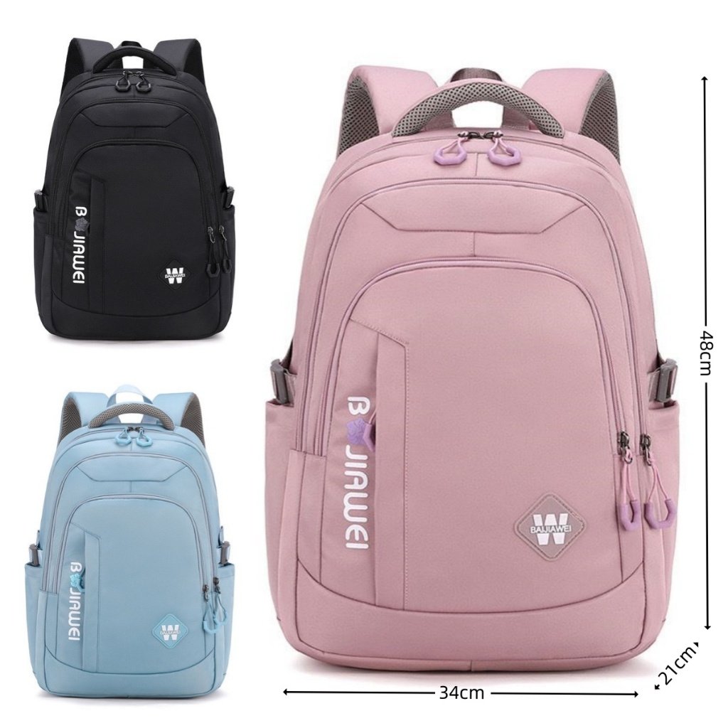 Mochila Feminina Coreana Casual e Leve para Estudantes do Ensino Médio Impermeavel