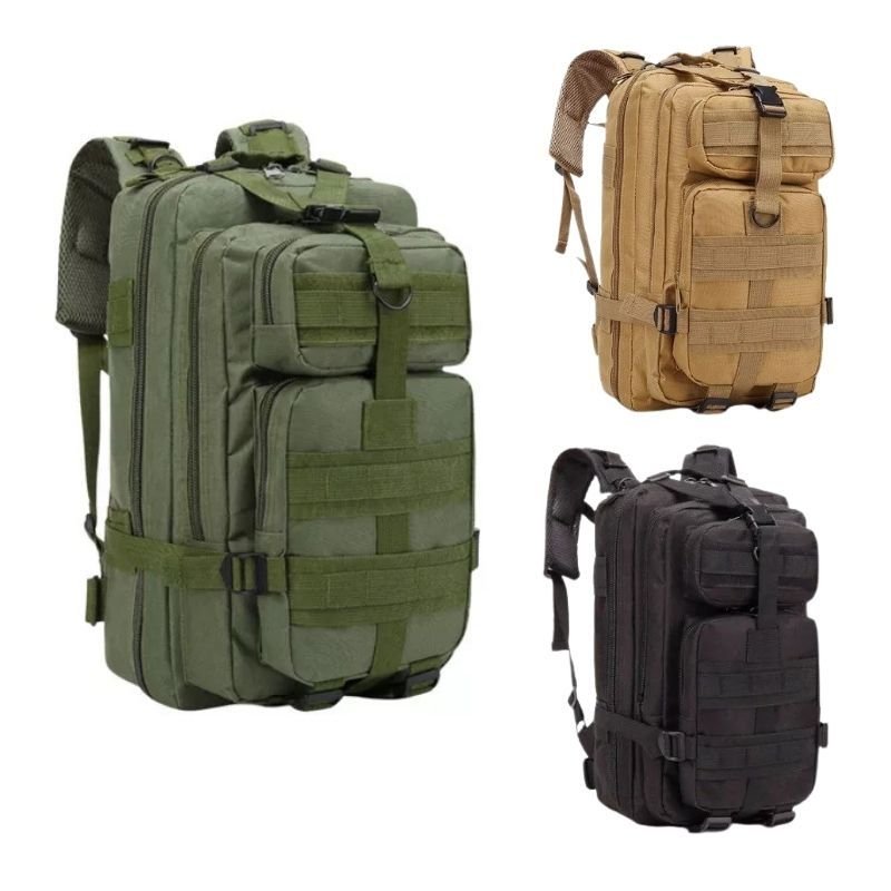 Mochila Para Viagem/Camping Tática Militar Impermeável 28L Reforçada – Cores Diversas