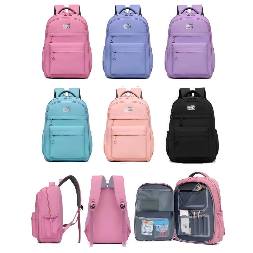 Mochila De Grande Capacidade Com Design De Zíper De Porta De Geladeira Para Estudantes