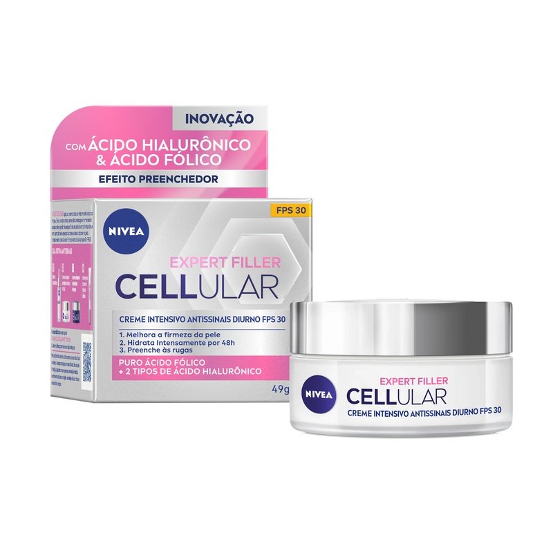 Creme Facial Antissinais Cellular Filler Dia FPS 30 49g NIVEA