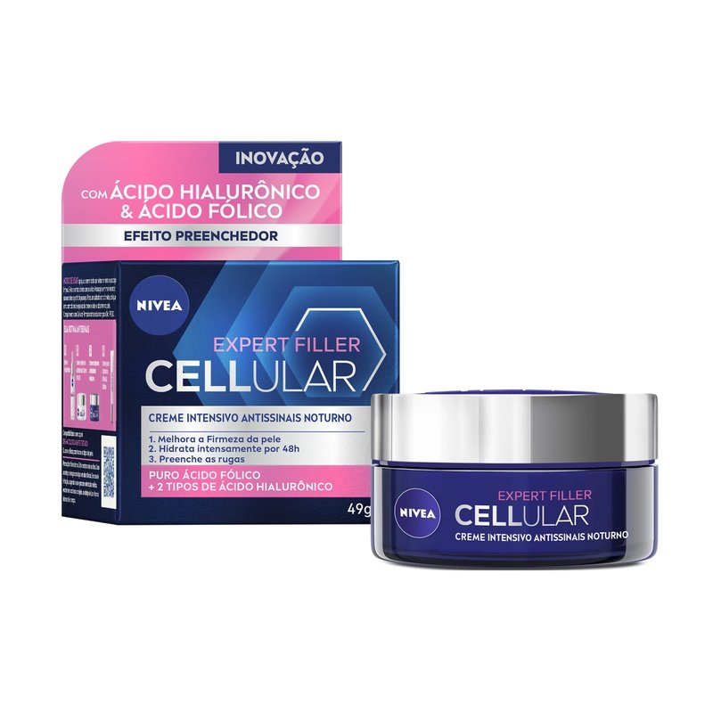 Creme Facial Antissinais Cellular Filler Noite 49g NIVEA