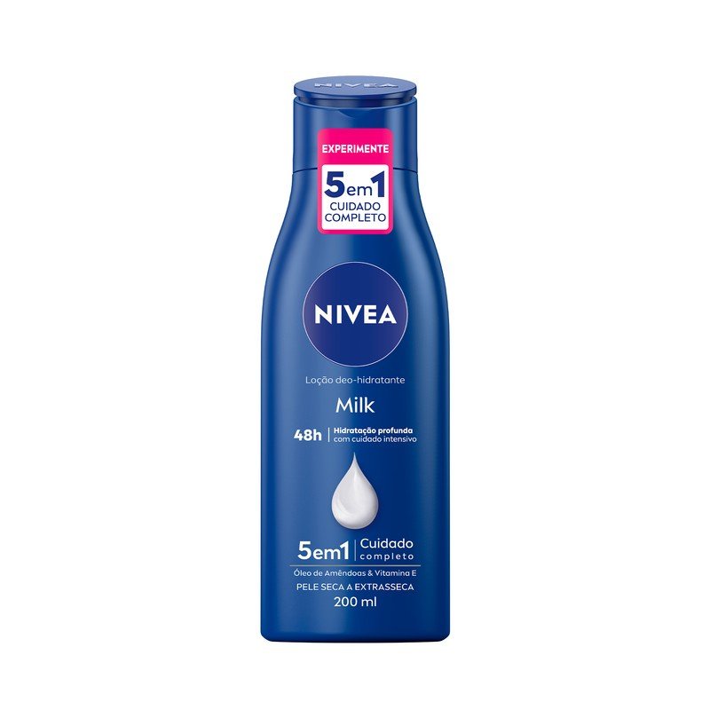 Loção Hidratante Milk Pele Seca a Extrasseca 200ml NIVEA