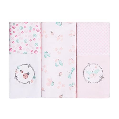 Cueiro Manta Bordados Karinho Para Bebê 80Cm X 80Cm Contem 03 Un PAPI DESDE 1974