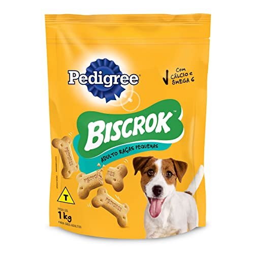 Biscoito Pedigree Biscrok Para Cães Adultos Raças Pequenas 1 Kg PEDIGREE