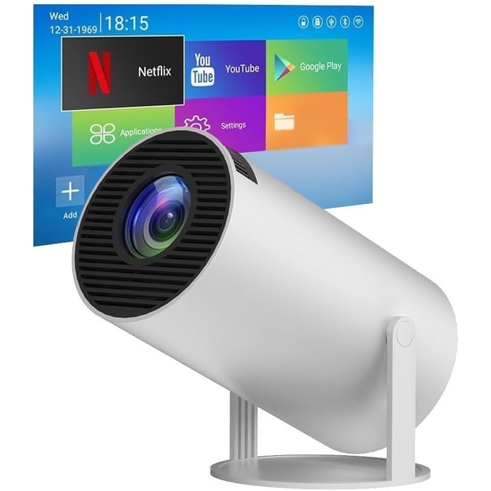 Projetor 4K HD 150 Polegadas Celular, Xbox, PS, PC, Wifi e Bluetooth HY300 Magcubic 110/220V