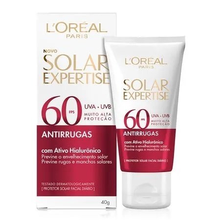 Protetor Solar Facial Expertise Antirrugas FPS 60 40g Loreal Paris