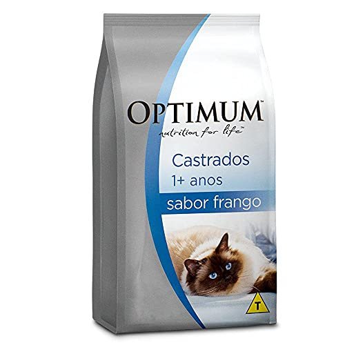 Ração Optimum para Gatos Adultos Castrados Sabor Frango 3kg