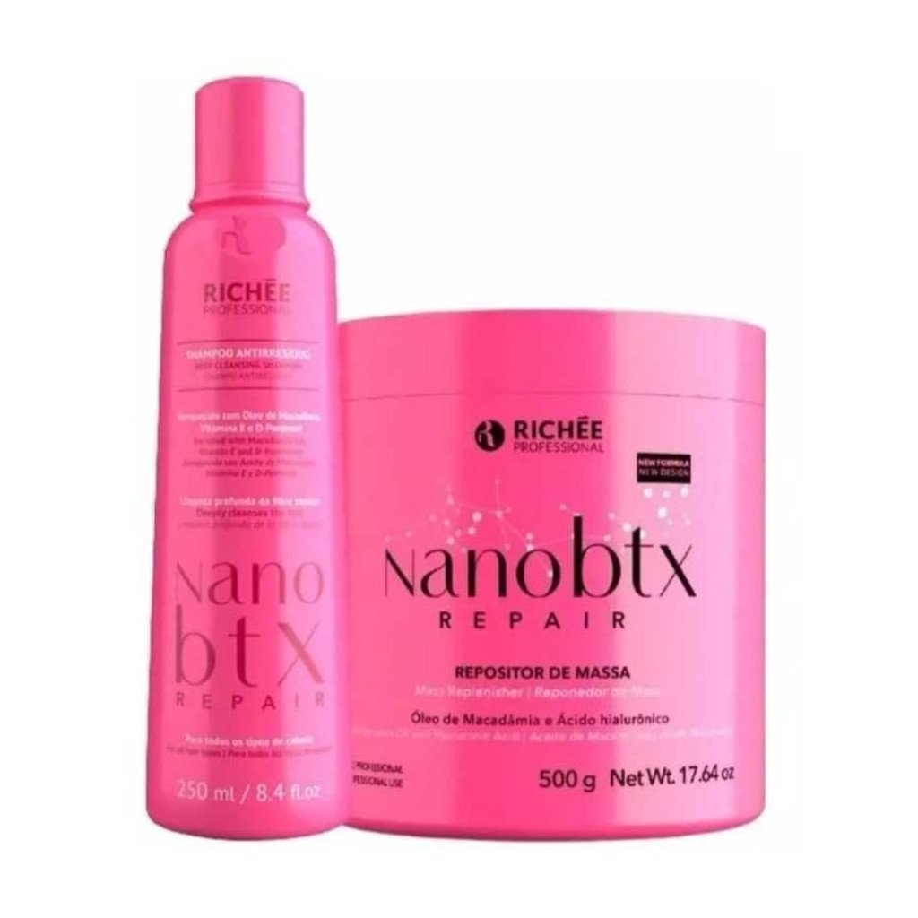Richée Shampoo Antiresíduo 250ml + Nanobtx 500g